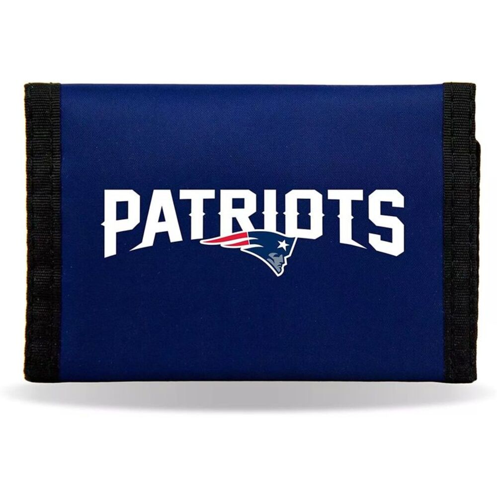 Officially Licensed NFL New England Patriots Nylon Trifold Wallet